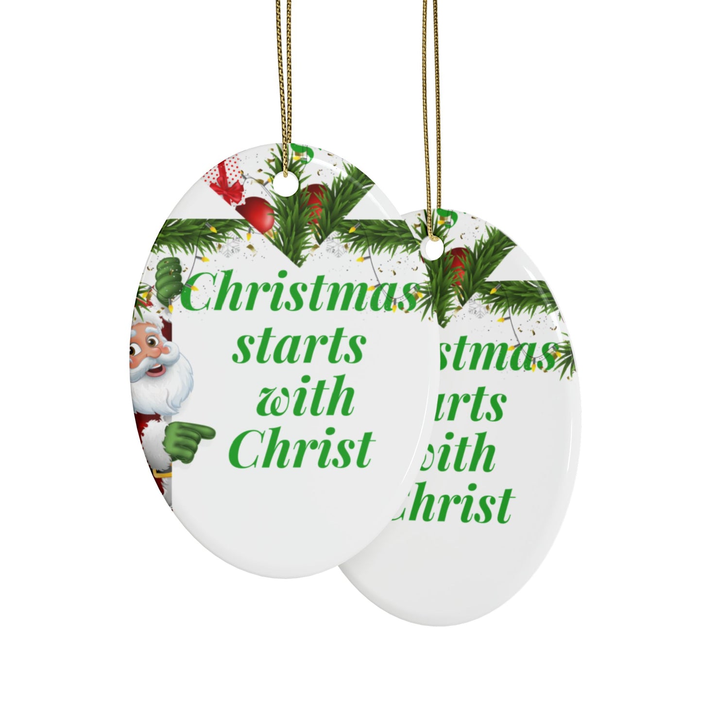 Ceramic Christmas Ornaments (1pcs, 5pcs, 10pcs, 20pcs), Christmas Tree Decoration