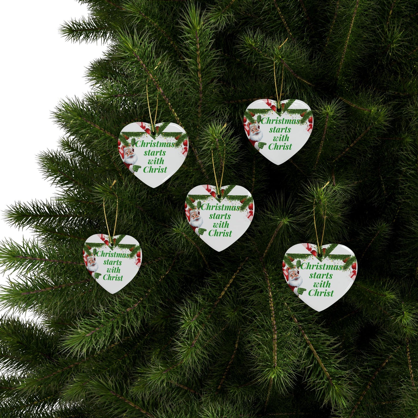 Ceramic Christmas Ornaments (1pcs, 5pcs, 10pcs, 20pcs), Christmas Tree Decoration