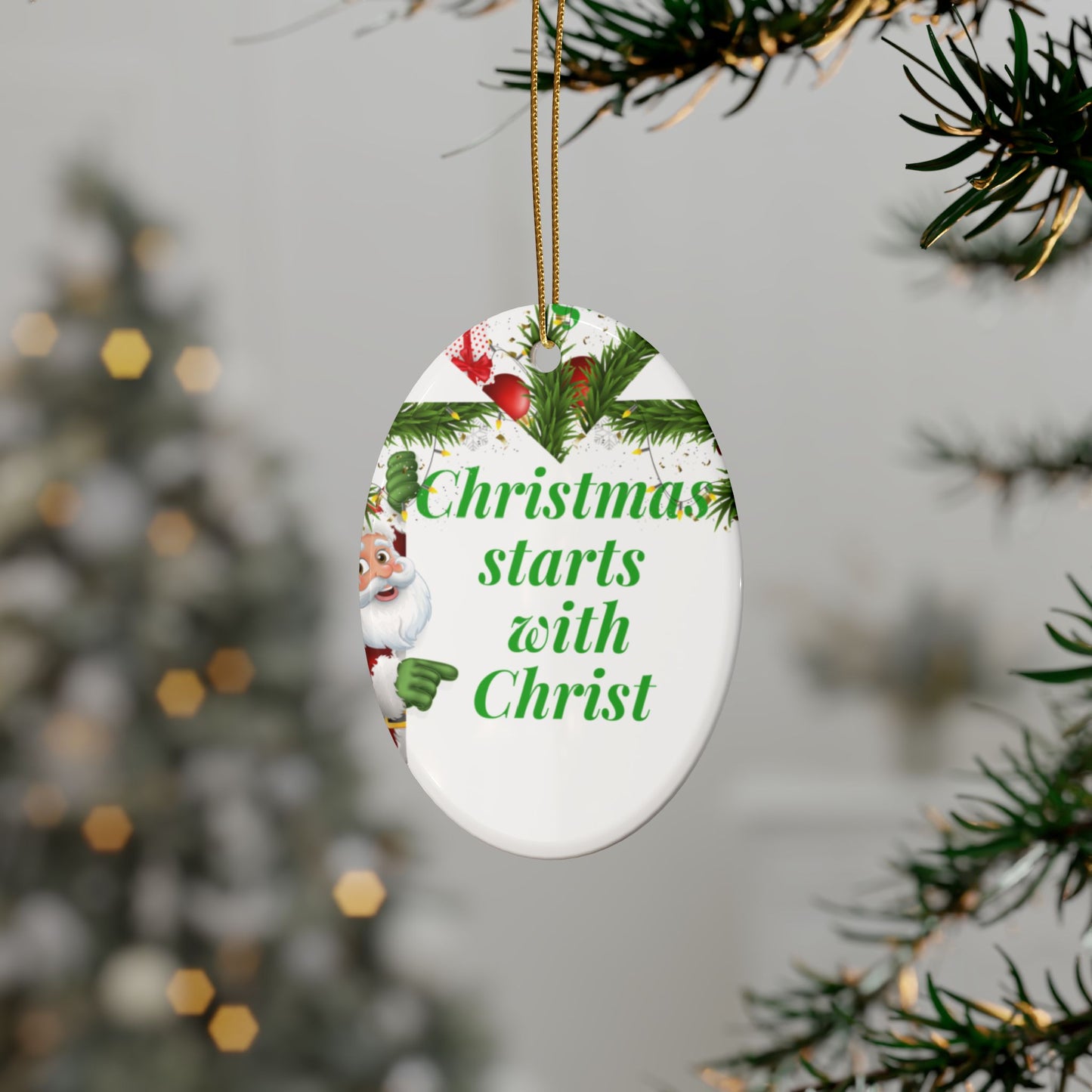 Ceramic Christmas Ornaments (1pcs, 5pcs, 10pcs, 20pcs), Christmas Tree Decoration