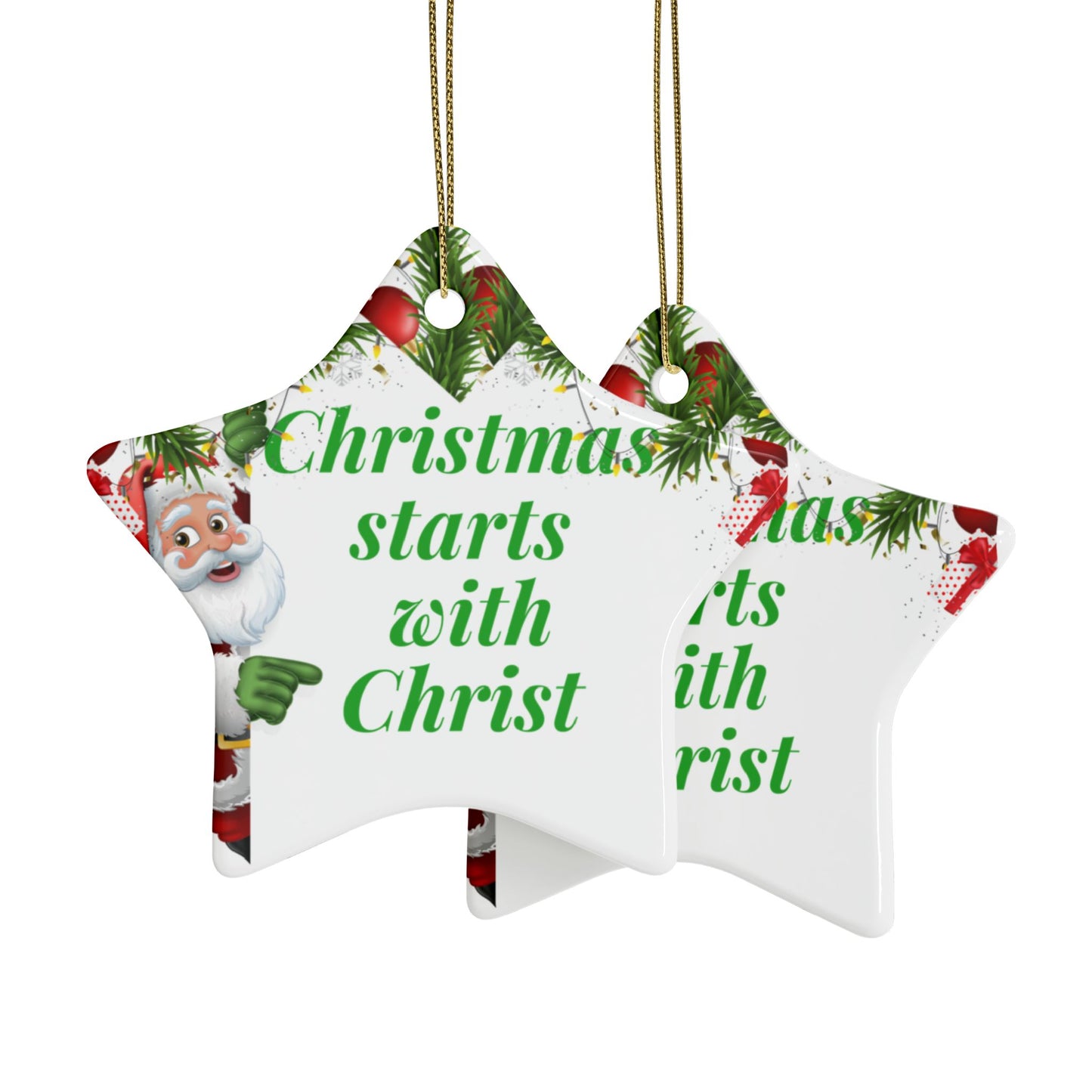 Ceramic Christmas Ornaments (1pcs, 5pcs, 10pcs, 20pcs), Christmas Tree Decoration