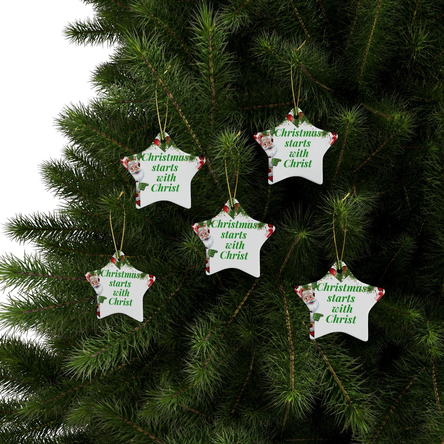 Ceramic Christmas Ornaments (1pcs, 5pcs, 10pcs, 20pcs), Christmas Tree Decoration