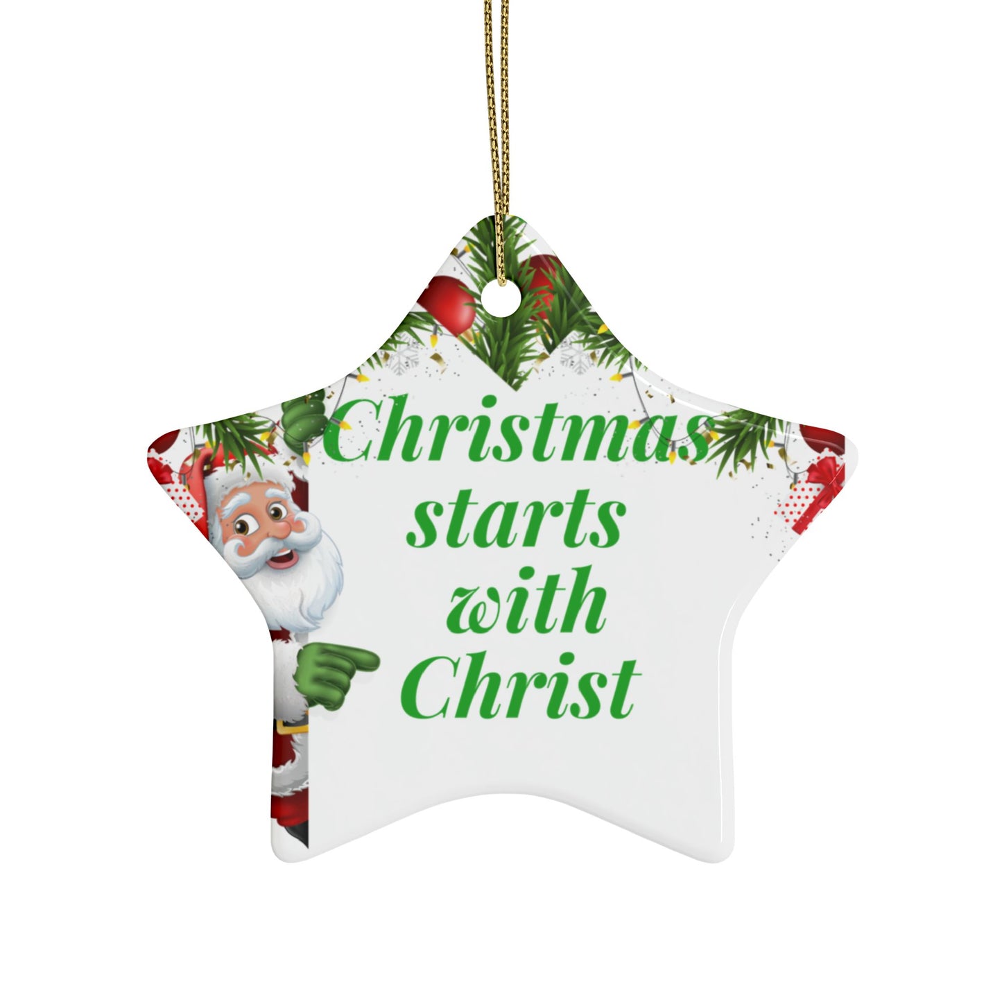 Ceramic Christmas Ornaments (1pcs, 5pcs, 10pcs, 20pcs), Christmas Tree Decoration