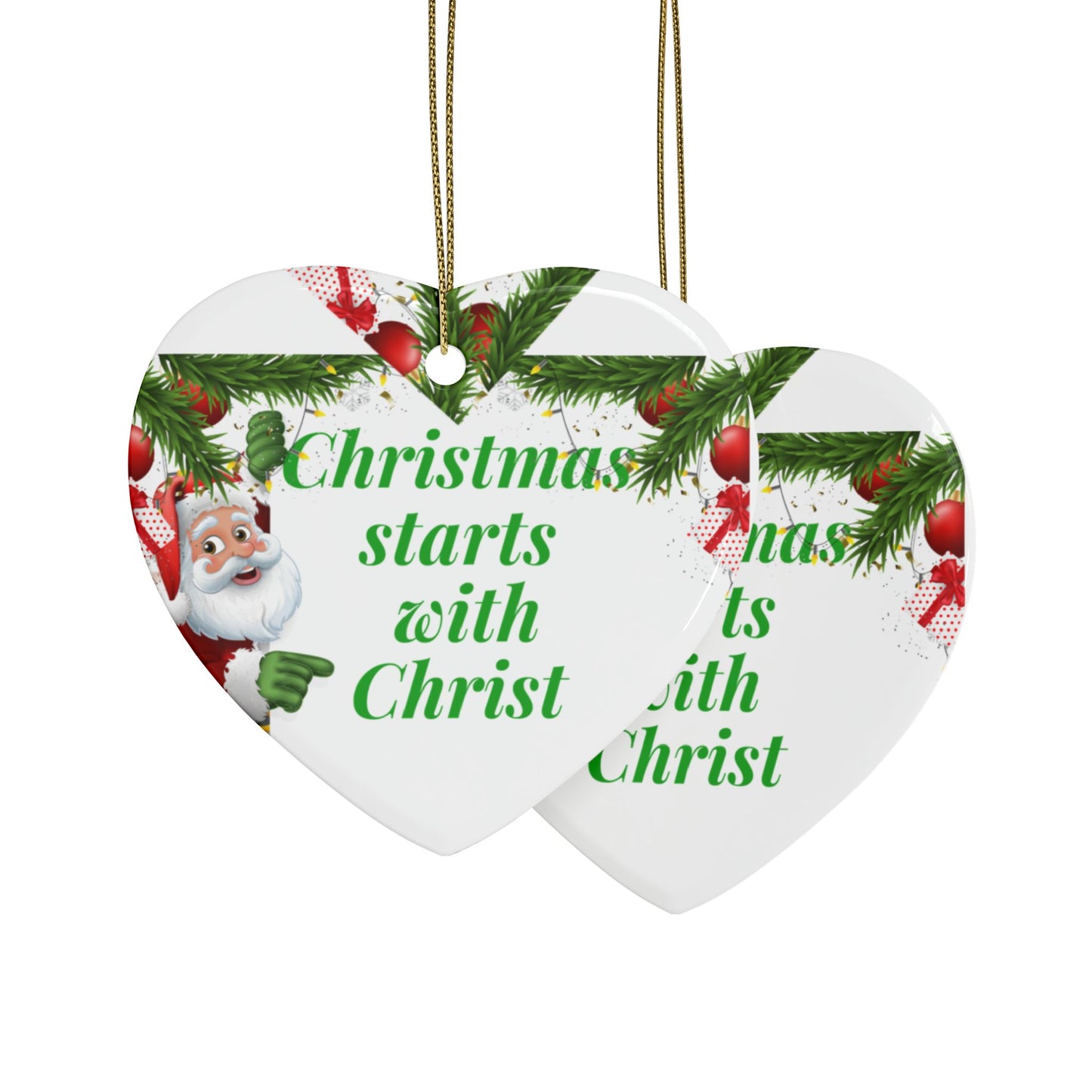 Ceramic Christmas Ornaments (1pcs, 5pcs, 10pcs, 20pcs), Christmas Tree Decoration