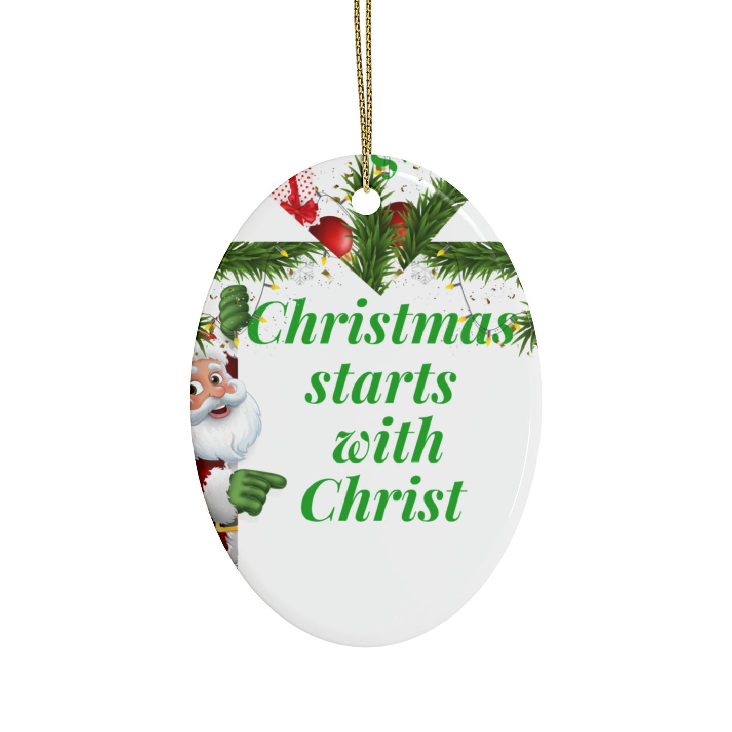 Ceramic Christmas Ornaments (1pcs, 5pcs, 10pcs, 20pcs), Christmas Tree Decoration