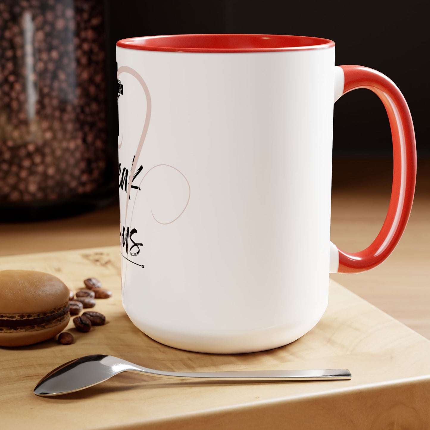 Speak Jesus Two-Tone Coffee Mugs, 15oz